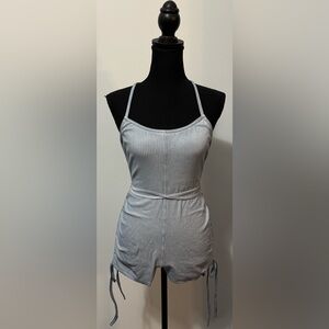 NWT Dolls Kill / Darker Wavs Pitch Backless Ribbed Romper